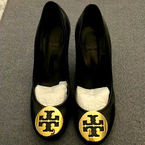 Tory Burch logo wedges